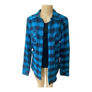 CI SONO flannel button up size large